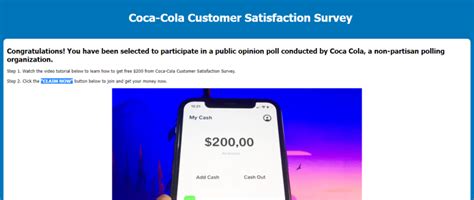 Decocash.com Coca Cola Customer Satisfaction。